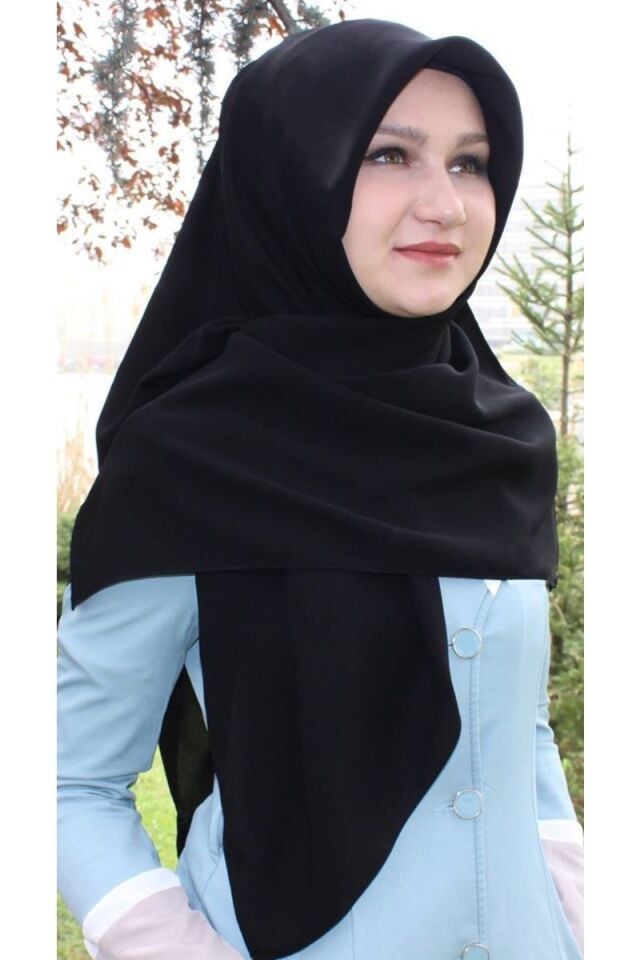 110x110 Mısırlı Medine İpeği Eşarp - Siyah