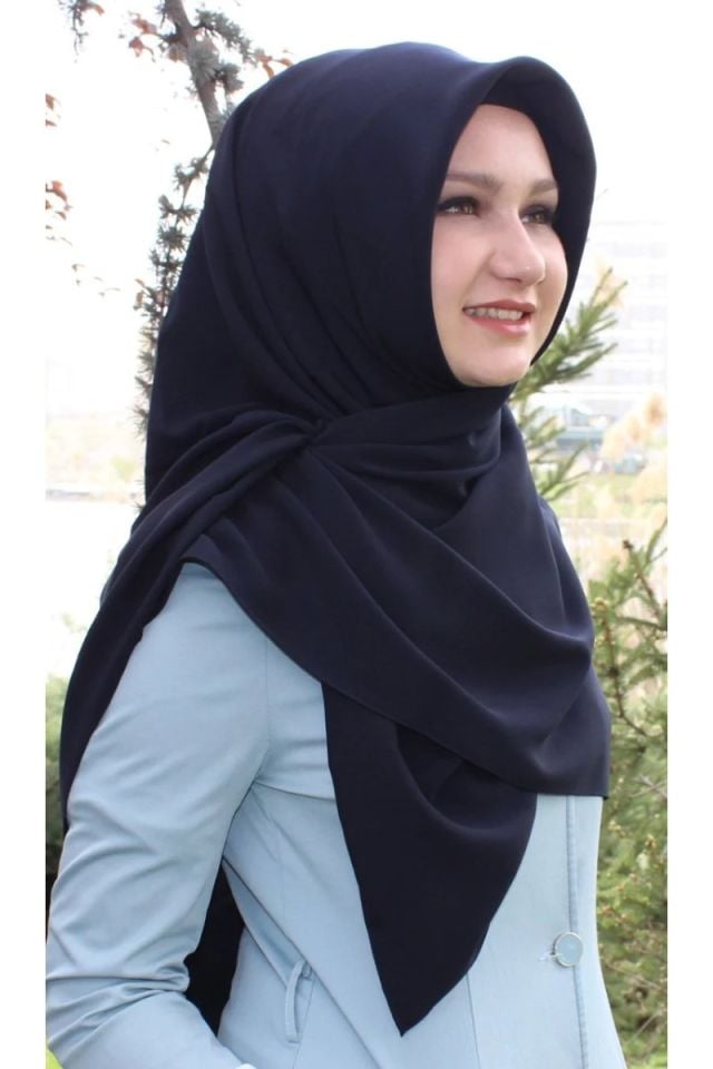 110x110 Mısırlı Medine İpeği Eşarp - Lacivert