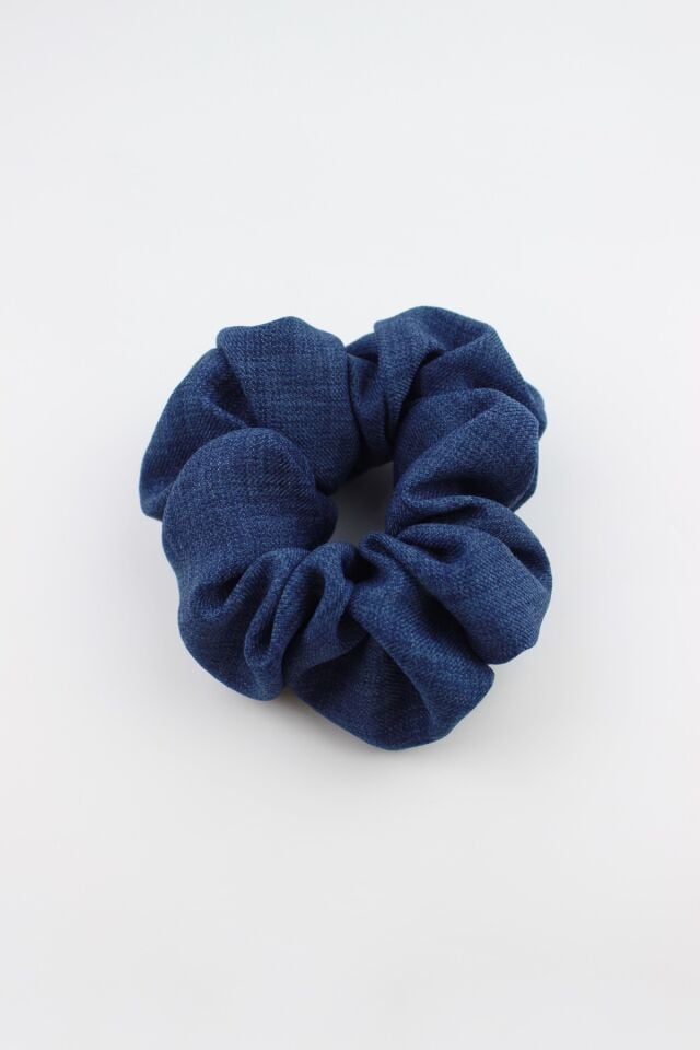 Yumuşak Kot Kumaş Lastik Toka Simit Toka  - Koyu Mavi