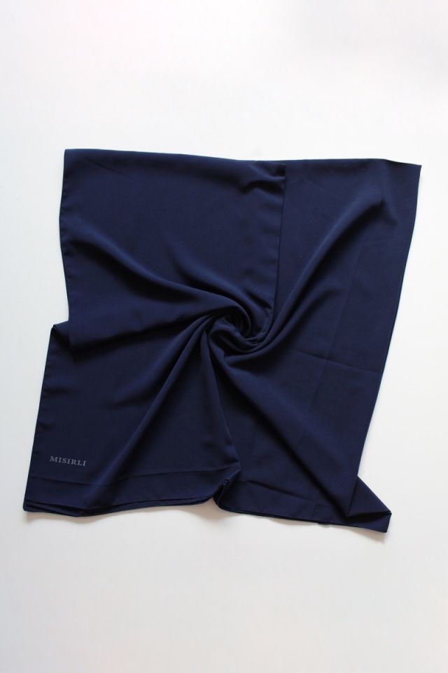 140x140 Mısırlı Medine İpeği Eşarp - Lacivert