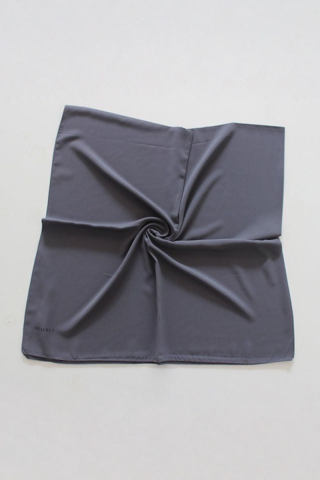 140x140 Mısırlı Medine İpeği Eşarp - Gri