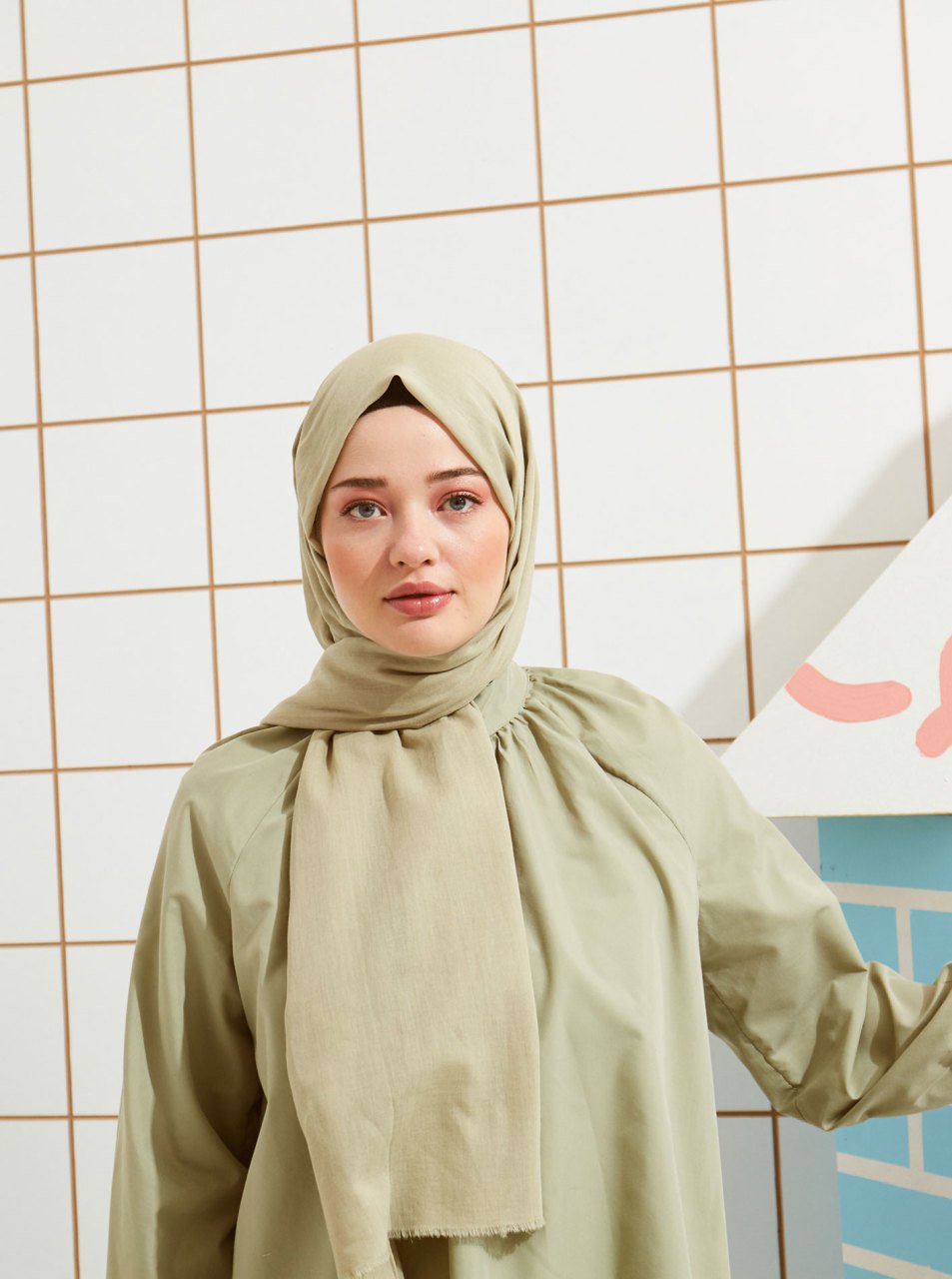 Pamuklu Vual Şal - Melisa