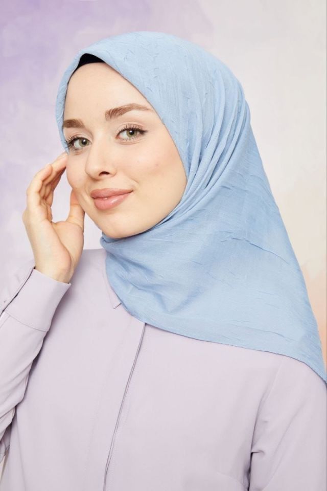 Bambu Kraş Eşarp - Gök Mavisi