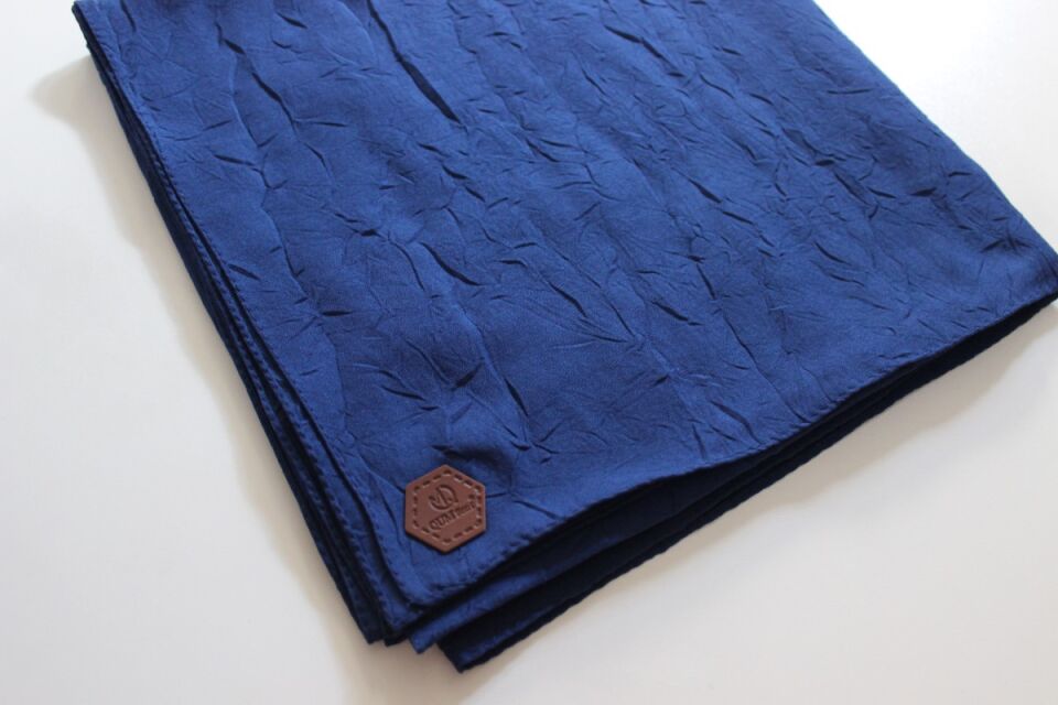 Bambu Kraş Eşarp - Açık Lacivert