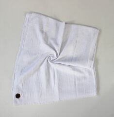 Bambu Kraş Şal - Beyaz