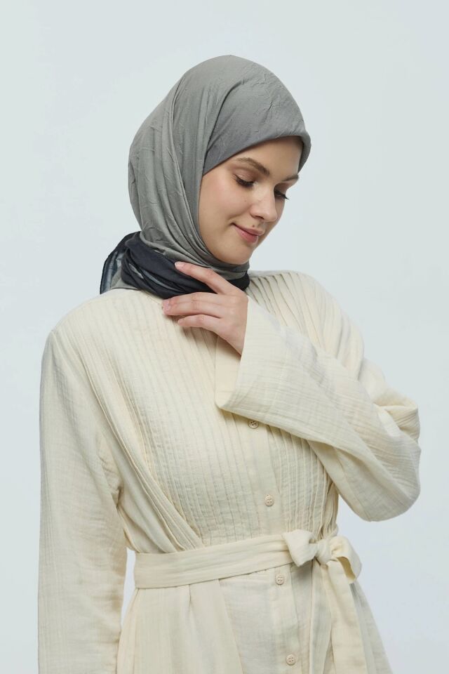 Mirora Desenli Bambu Eşarp - Siyah