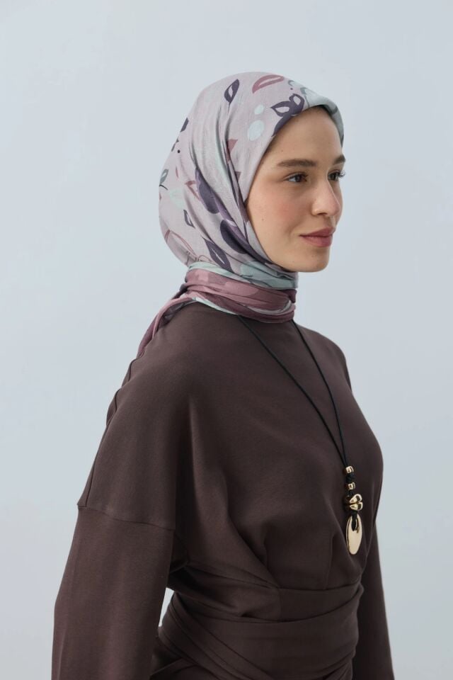 Olyvia Desenli Bambu Eşarp - Marşala