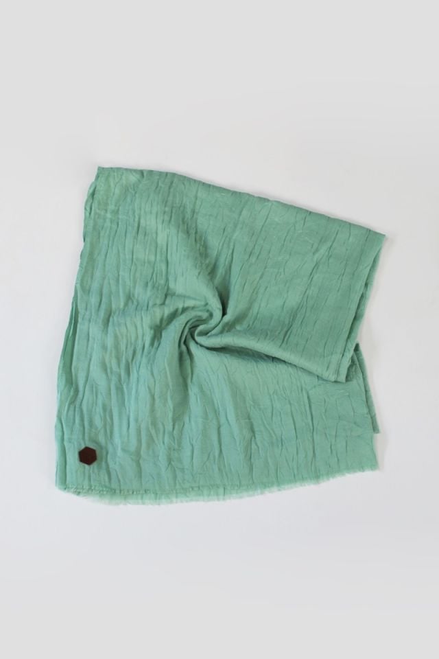 Bambu Kraş Şal - Nil Yeşili