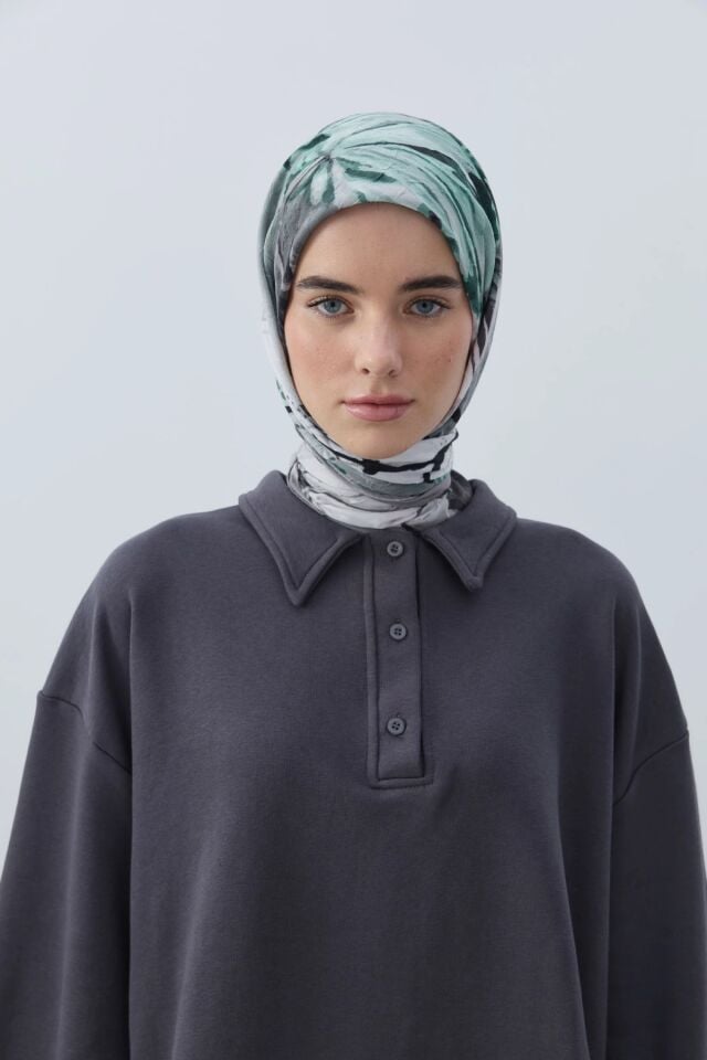 Seraphy Desenli Bambu Eşarp - Antik Bej