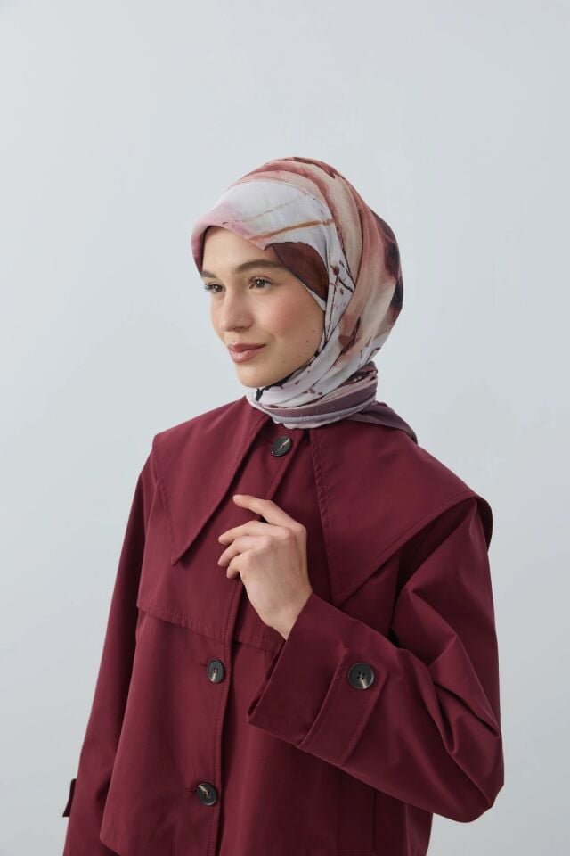 Seraphy Desenli Bambu Eşarp - Marşala