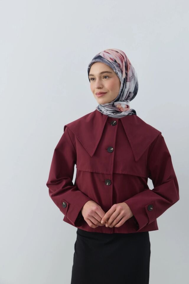 Seraphy Desenli Bambu Eşarp - Vizon