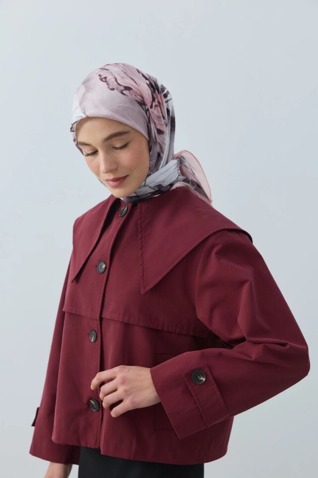 Seraphy Desenli Bambu Eşarp - Yavruağzı