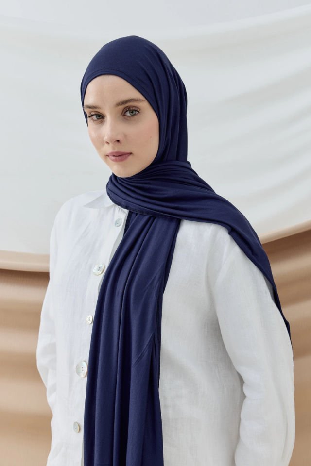Penye Şal - Lacivert