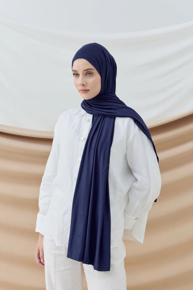 Penye Şal - Lacivert