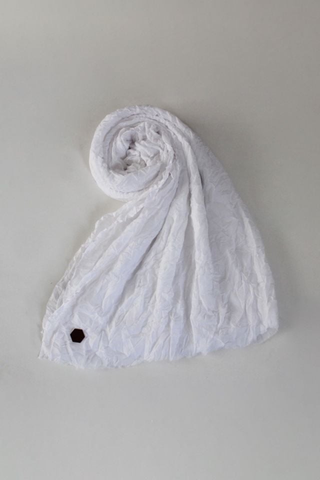 Vual Kraş Şal - Beyaz