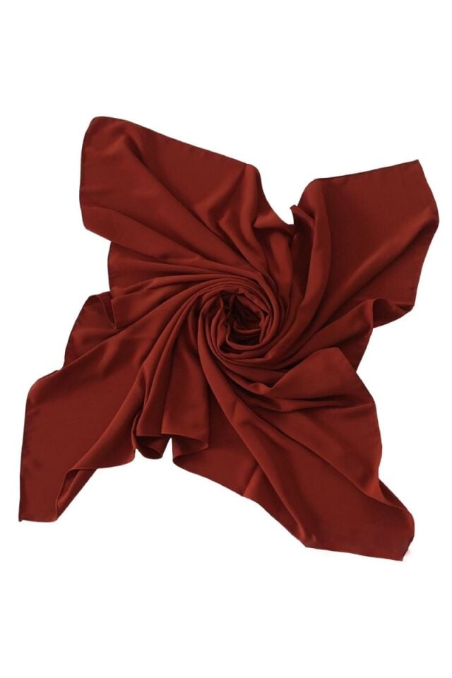 110x110 Mısırlı Medine İpeği Eşarp - Kiremit