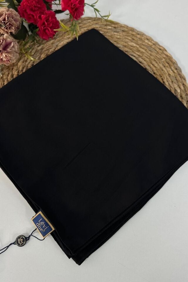 110x110 Levidor Medine İpeği Eşarp - Siyah