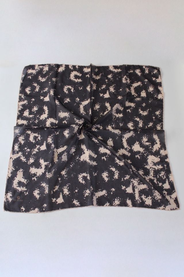 Leopar Desenli Soft Eşarp - Latte