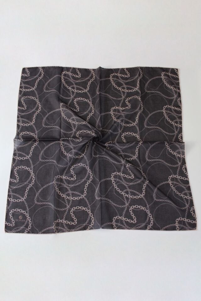 Zincir Desenli Soft Eşarp - Latte