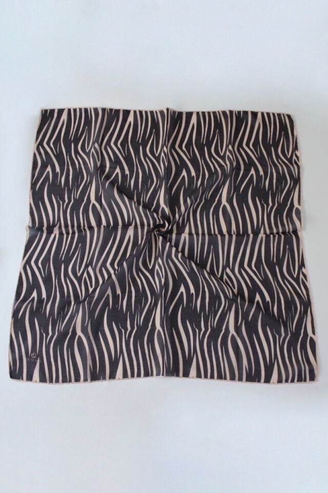 Zen Desenli Soft Eşarp - Latte