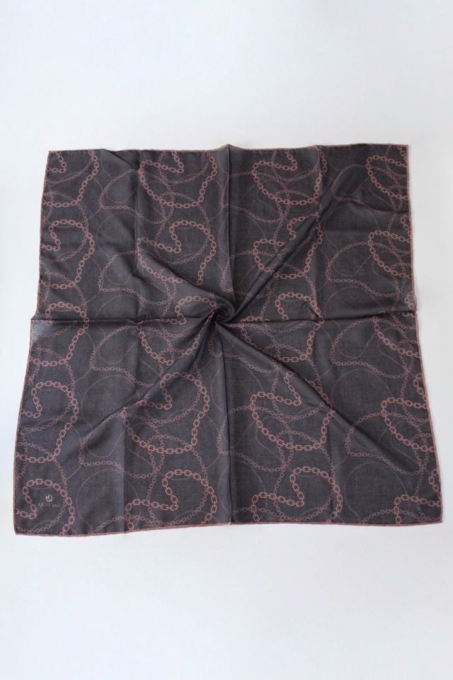 Zincir Desenli Soft Eşarp - Bakır