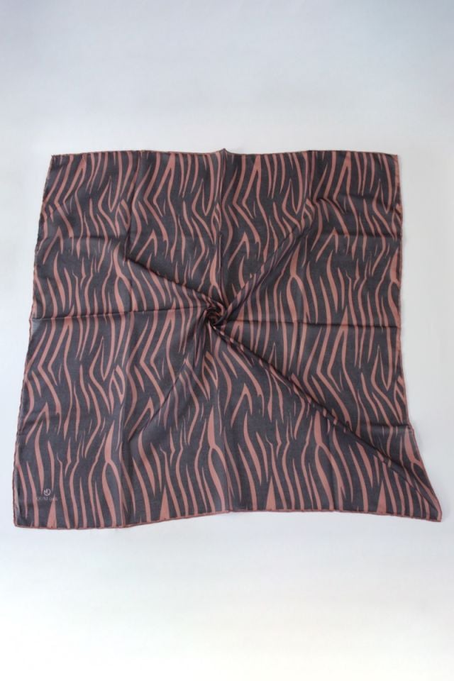 Zen Desenli Soft Eşarp - Bakır