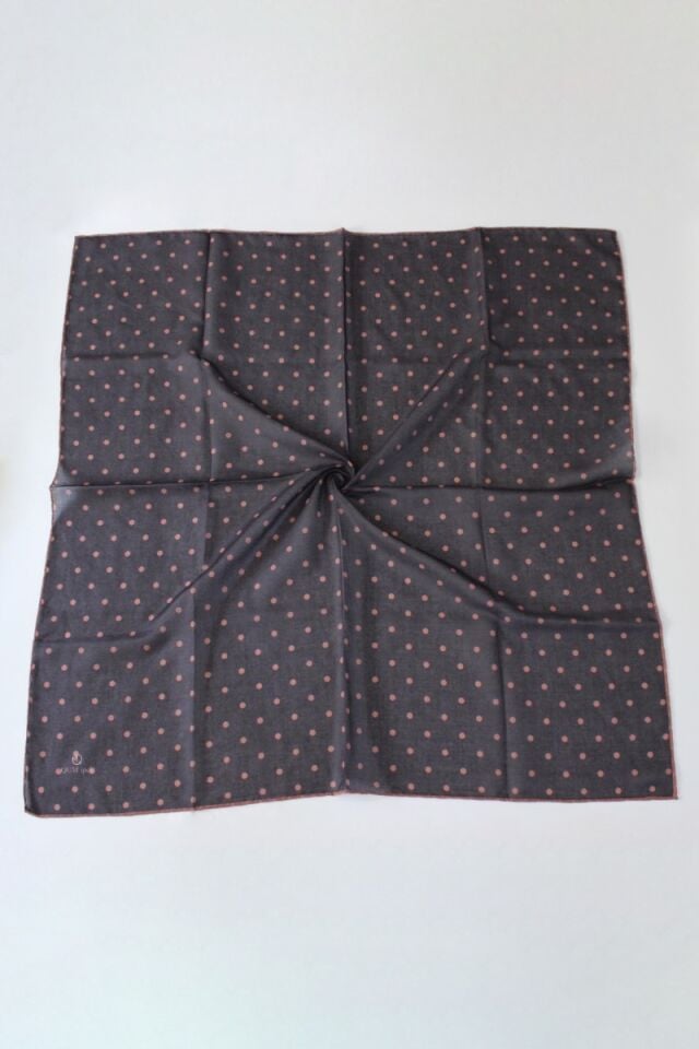 Puantiye Desen Soft Eşarp - Bakır