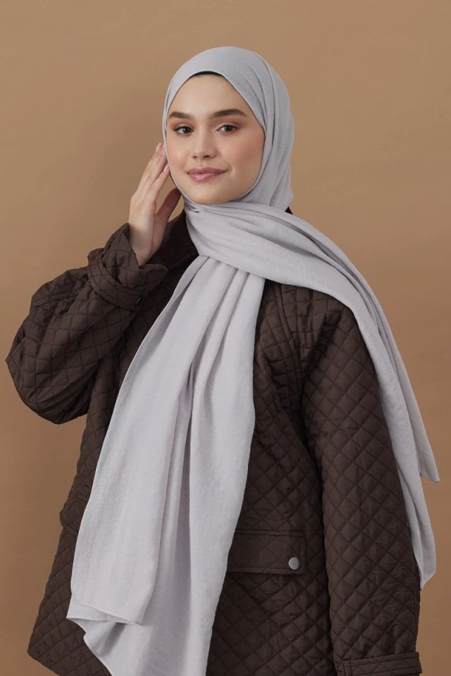 Pamuk Kraş Şal - Buz