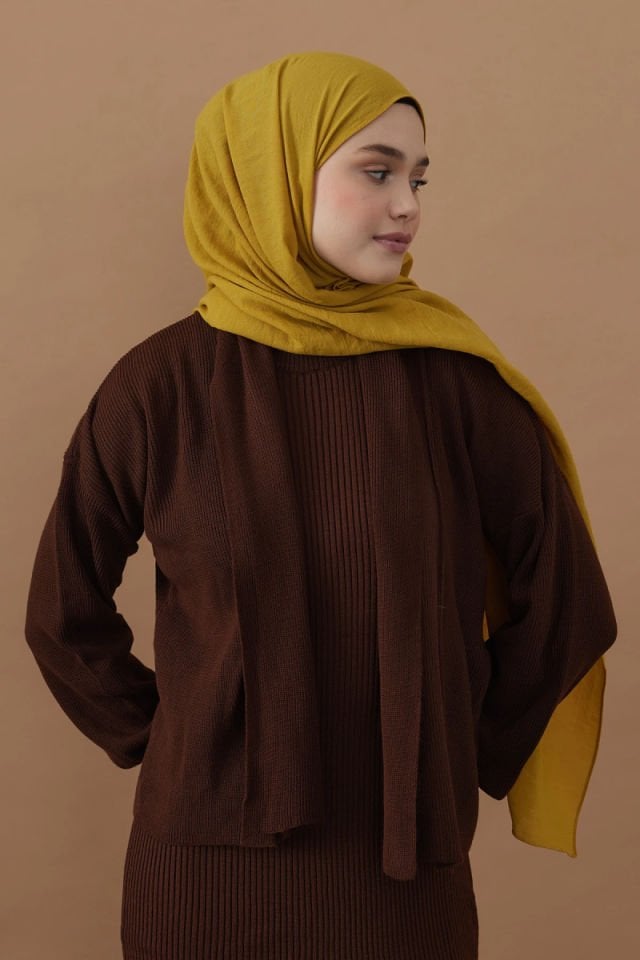 Pamuk Kraş Şal - Oksit Sarı