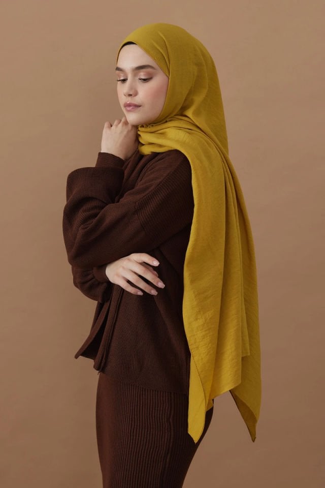 Pamuk Kraş Şal - Oksit Sarı