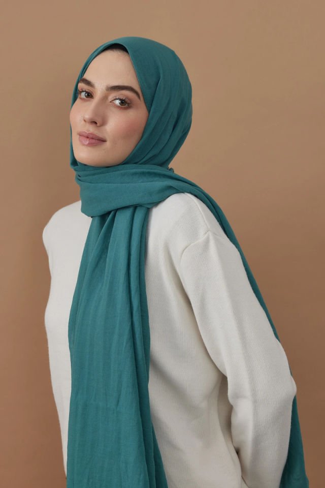 Pamuk Kraş Şal - Mint