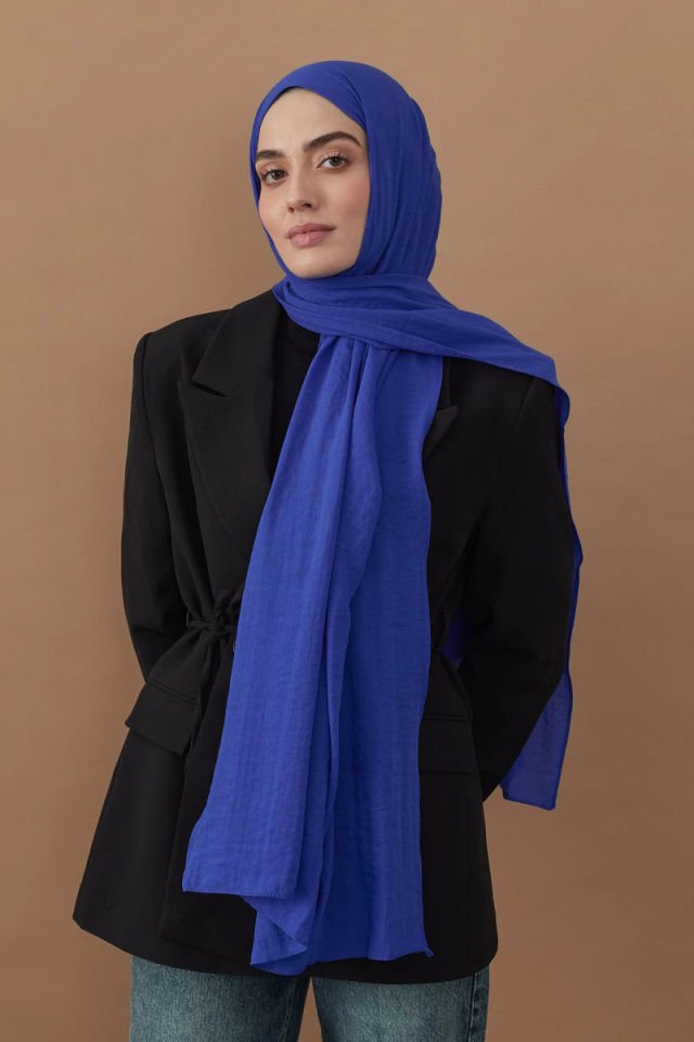 Pamuk Kraş Şal - İndigo