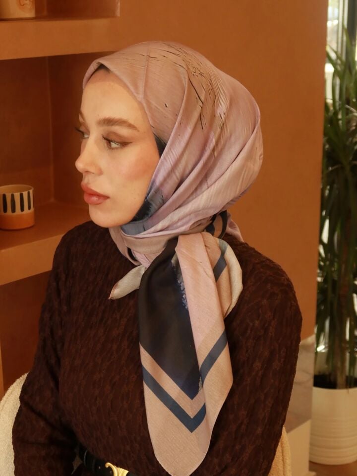 Nerith Desenli Lina Eşarp - İğde