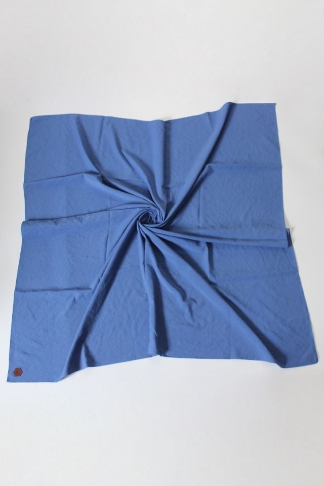 100x100 Pamuk Caz Eşarp - Mavi