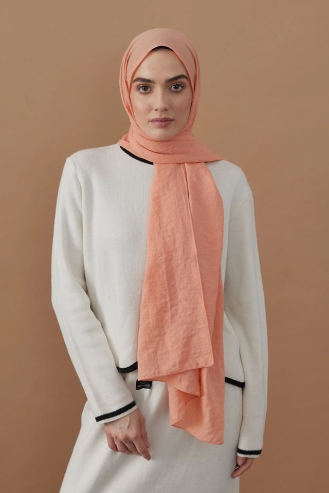 Pamuk Kraş Şal - Mercan