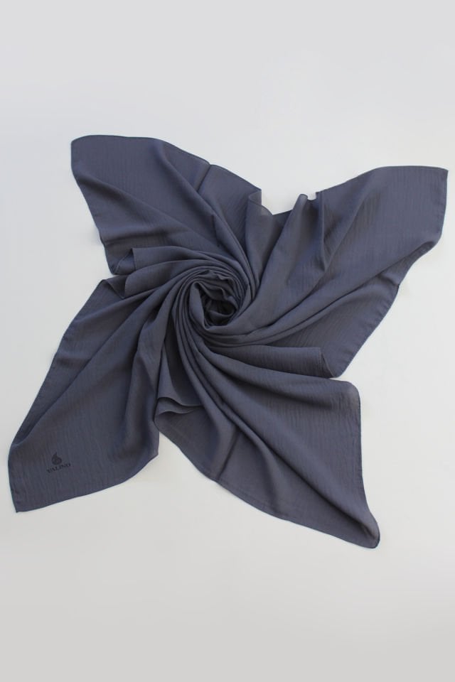 110x110 Mısırlı Jazz Eşarp - Mavi Gri