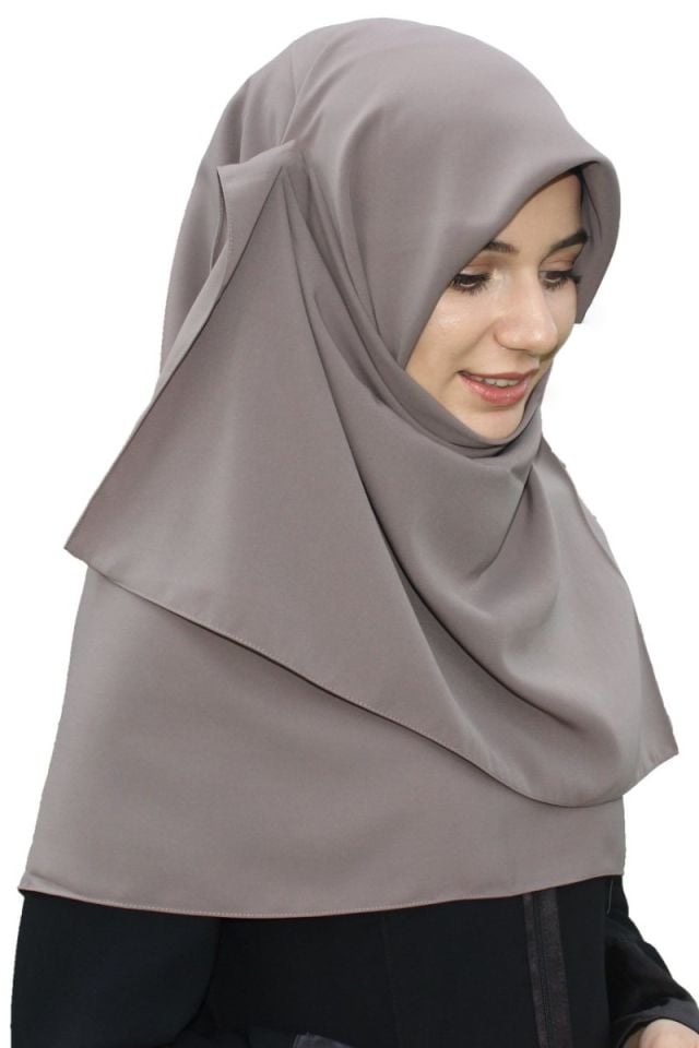 110x110 Mısırlı Medine İpeği Eşarp - Vizon