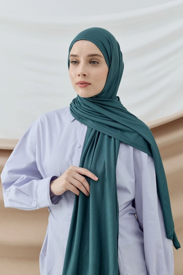 Penye Şal - Açık Petrol