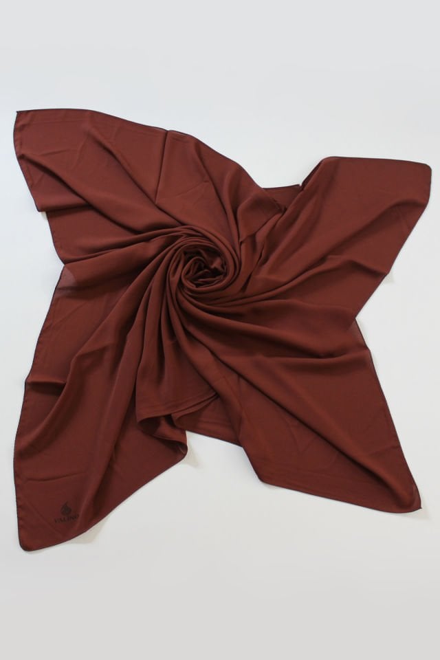 Queen Krep Büyük Boy Eşarp - Pastel Kiremit