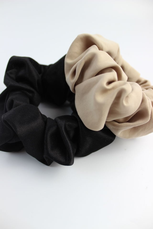 İkili Lastik Toka Seti Simit Toka - Siyah, Kum