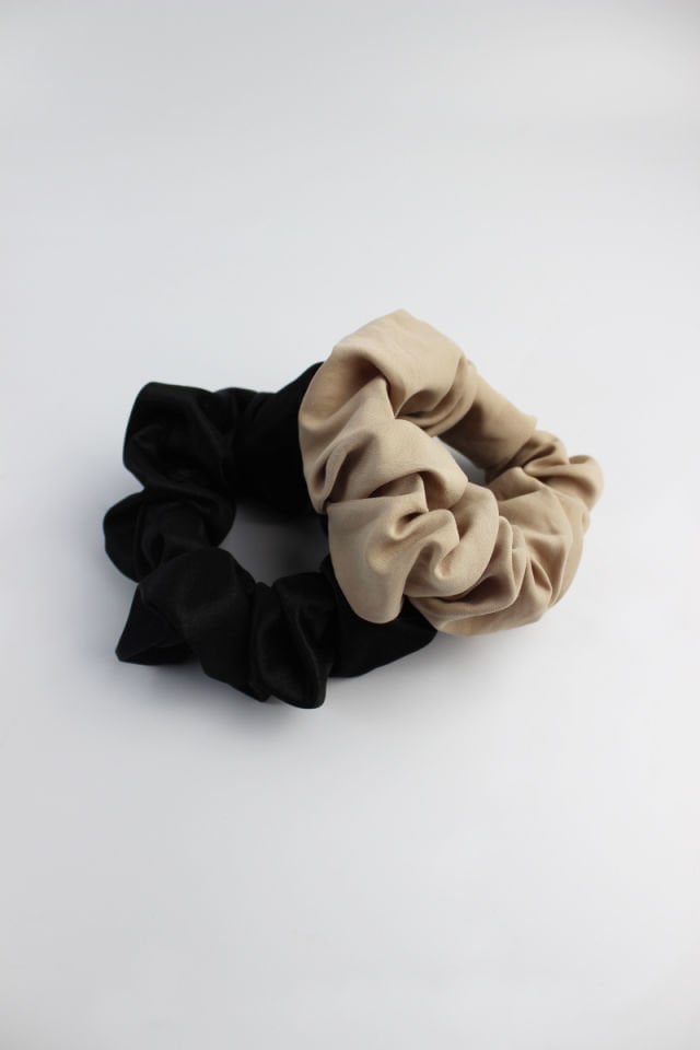 İkili Lastik Toka Seti Simit Toka - Siyah, Kum