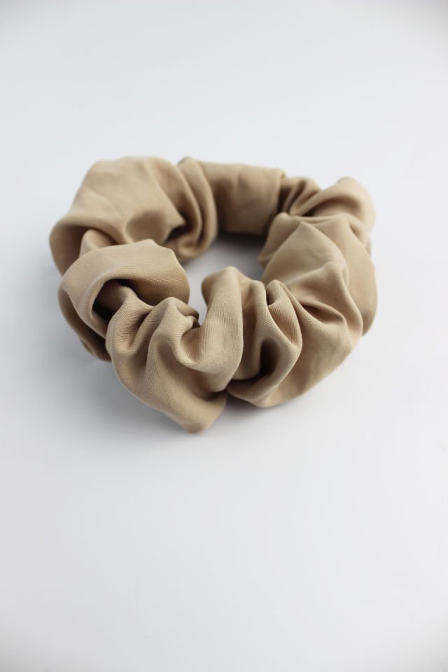 Yumuşak Kumaş Lastik Toka Simit Toka  - Kum