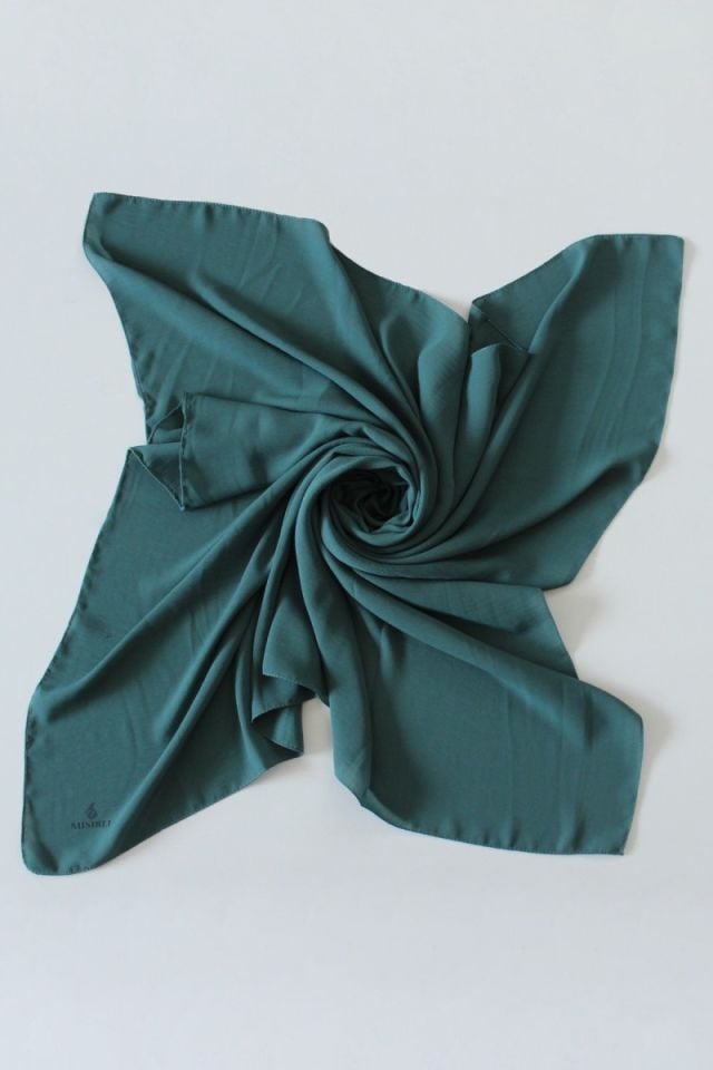 110x110 Mısırlı Jazz Eşarp - Deniz Yeşili