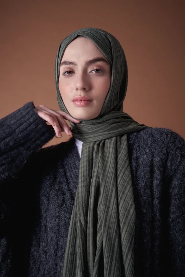 Misto Pamuk Şal - Kamuflaj