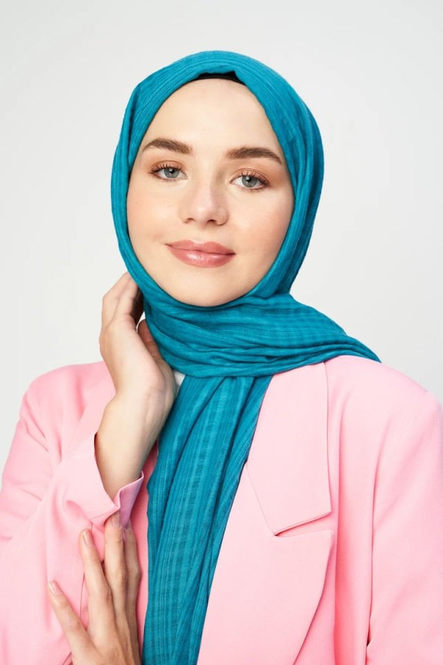 Misto Pamuk Şal - Marin