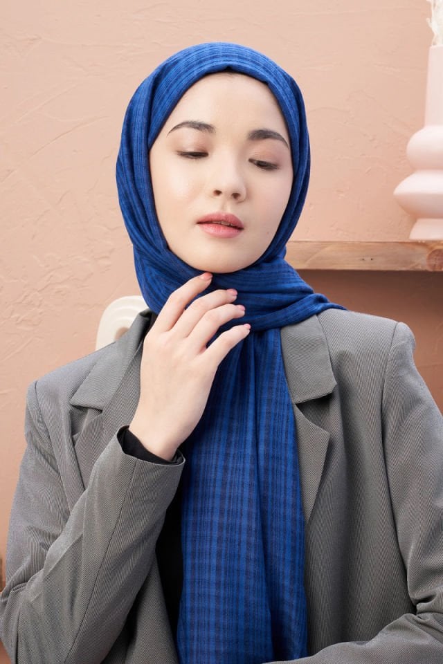 Misto Pamuk Şal - Saks