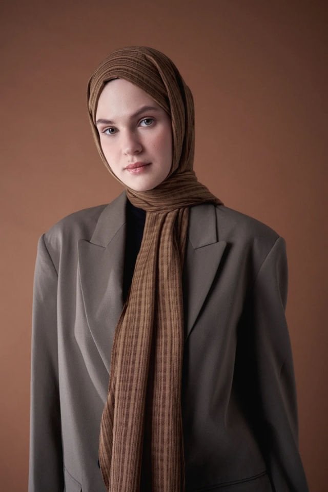 Misto Pamuk Şal - Tarçın