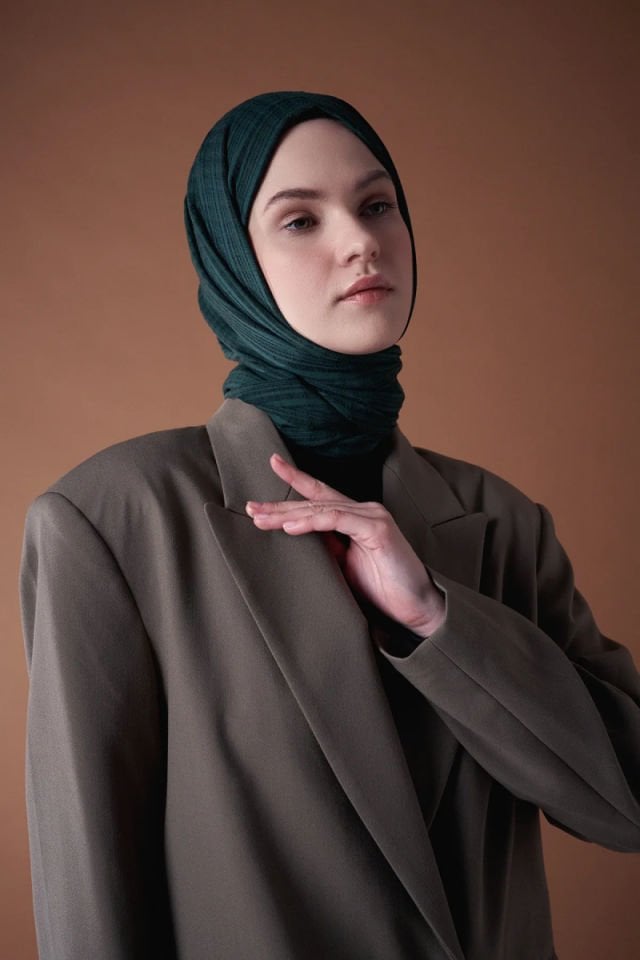 Misto Pamuk Şal - Zümrüt