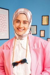 Ekose Desen Pamuk Şal - Kahverengi