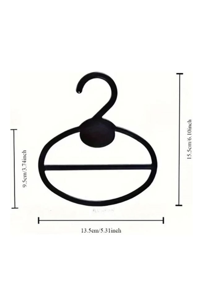 Plastik Şal Askısı - Siyah